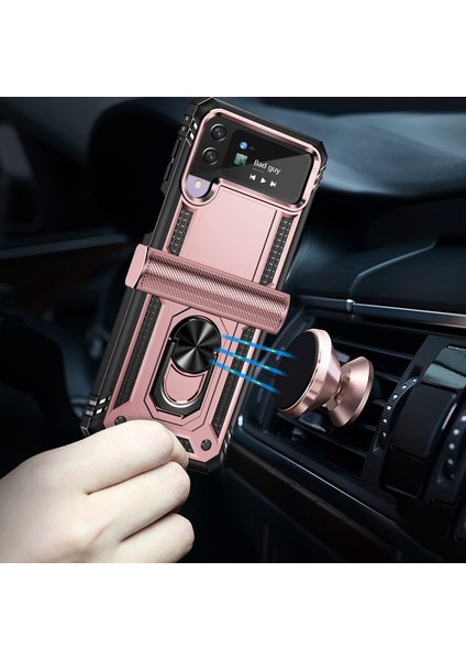 Samsung Galaxy Z Flip 4 5g Telefon Kılıfı - Pembe Altın (Yurt Dışından) modelleri