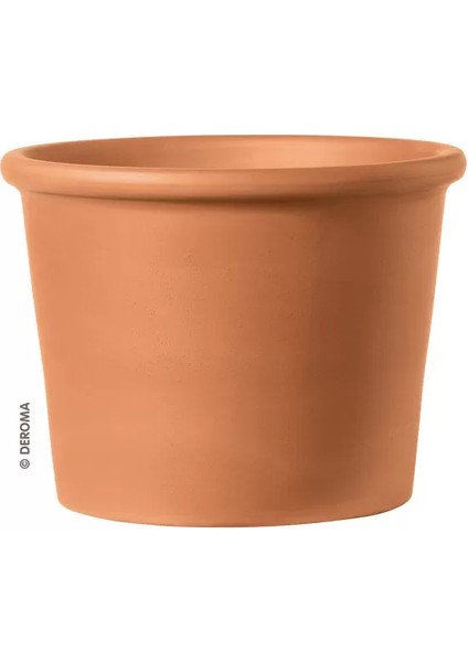 Cilindro Bordato Cotto 44 Cm Saksı