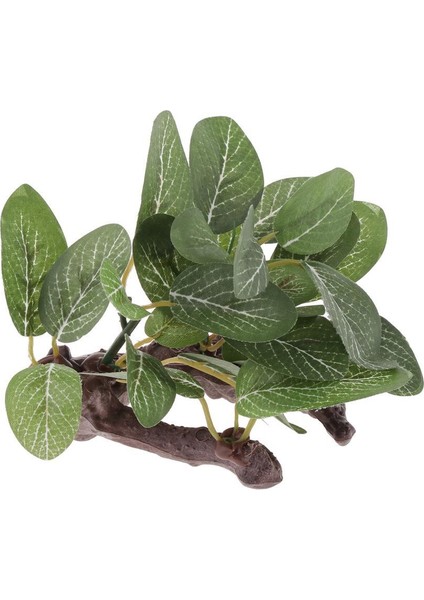 Reptile Tank Dekor Reçine Sürüngen Kertenkesi Yapay Ağaç Bitkisi (Yurt Dışından)