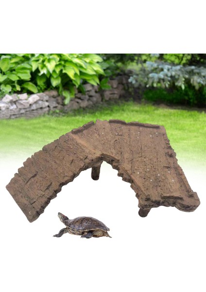 Reçine Kaplumbağa Terrapin Dock Kaplumbağa Basma Platformu Rampa Habitat Dekor 21.5 x 7 x 6 cm (Yurt Dışından)