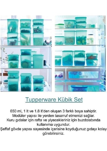 Kübik 3'lü Set Sahil Gıda Saklama Kabı Hsgl fırsatları