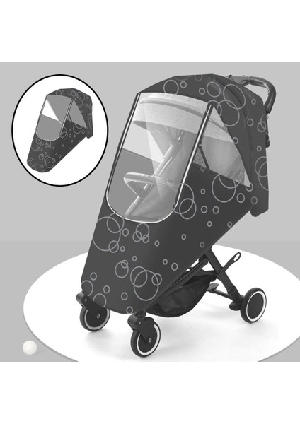 Babah Yağmurlu Puset Buggy Toz Geçirmez Seyahat Hava Rüzgarı (Yurt Dışından)
