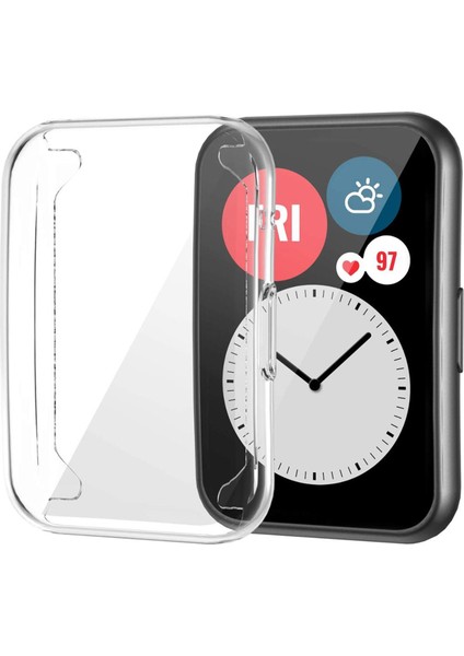 Huawei Watch Fit 2 Önü Kapalı Tasarım Silikon Kılıf - AL3173