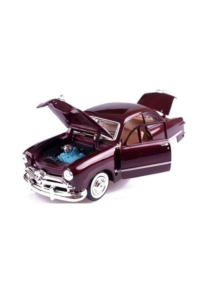 1:24 1949 Ford Coupe Bordo Model Araba