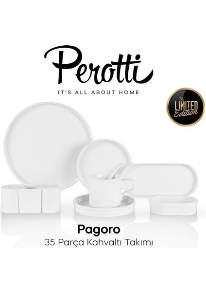 Perotti Pagoro Porselen Kahvaltı Takımı 35 Parça 14339
