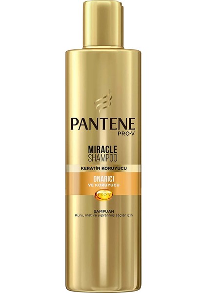 Miracle Şampuan Onarıcı ve Koruyucu Bakım Keratin Koruyuculu, Kuru, Mat ve Yıpranmış Saçlar Için, 250 ml