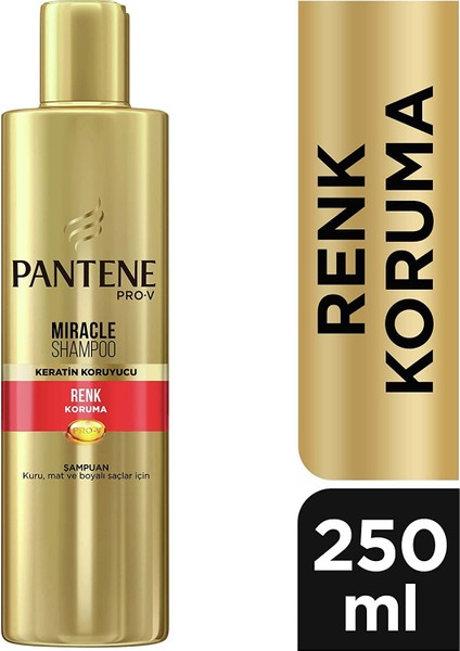 Miracle Şampuan Renk Koruma Keratin Koruyuculu, Kuru, Mat ve Boyalı Saçlar Için, 250 ml