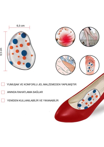 MG15 - Bakım Seti 2 | Ayak ve Çanta Destek Seti, Nasır Koruma, Yumuşak Şok Emici Yapışkanlı Jel