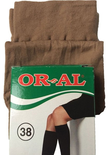 Bayan 4 Lü Paket 70 Denye Kalın Mus Dizaltı Çorap-38-Bronz