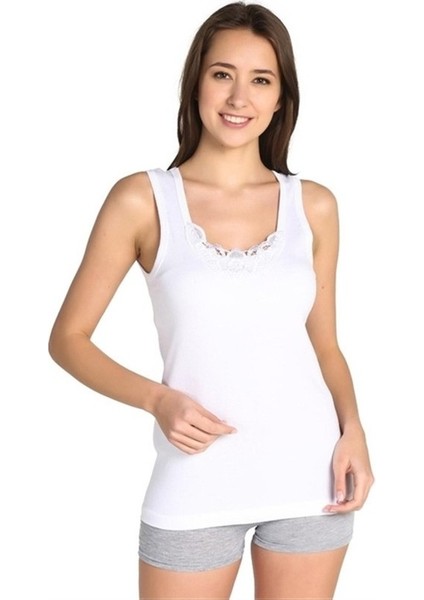 SEHER YILDIZI BAYAN 2 Lİ PAKET GÜPÜRLÜ GENİŞ ASKILI ATLET