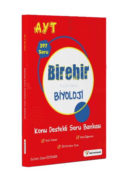 Yks Ayt Birebir Etkisi Kesin Biyoloji Konu Destekli Soru Bankası Veri Yayınları
