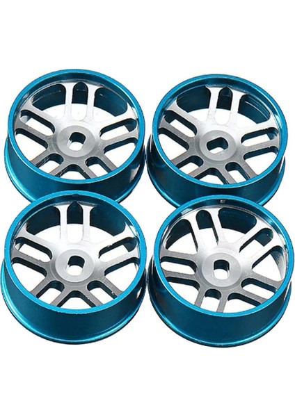 Wltoys Için 4 Parçalı Metal Tekerlek Seti K969 K979 K989 1/128 Rc Araba Mavisi (Yurt Dışından)