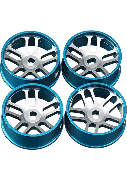Wltoys Için 4 Parçalı Metal Tekerlek Seti K969 K979 K989 1/128 Rc Araba Mavisi (Yurt Dışından)