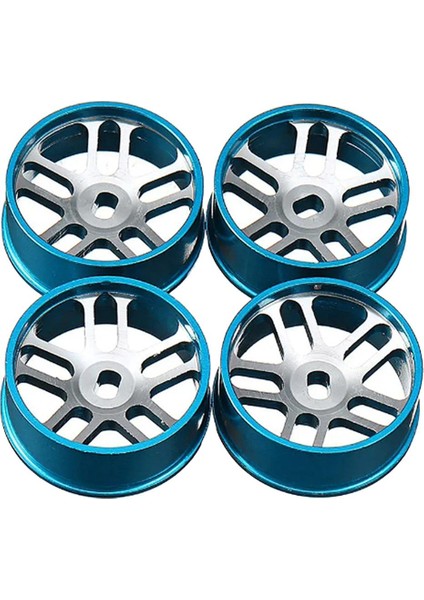 Wltoys Için 4 Parçalı Metal Tekerlek Seti K969 K979 K989 1/128 Rc Araba Mavisi (Yurt Dışından)
