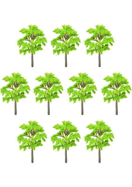 10 Pcs Dıy Manzara Ağacı Demiryolu Tren Bahçe Ağaçları Diorama 8.5cm (Yurt Dışından)
