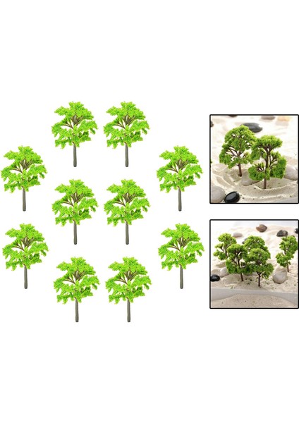 10 Pcs Dıy Manzara Ağacı Demiryolu Tren Bahçe Ağaçları Diorama 8.5cm (Yurt Dışından) indirimleri