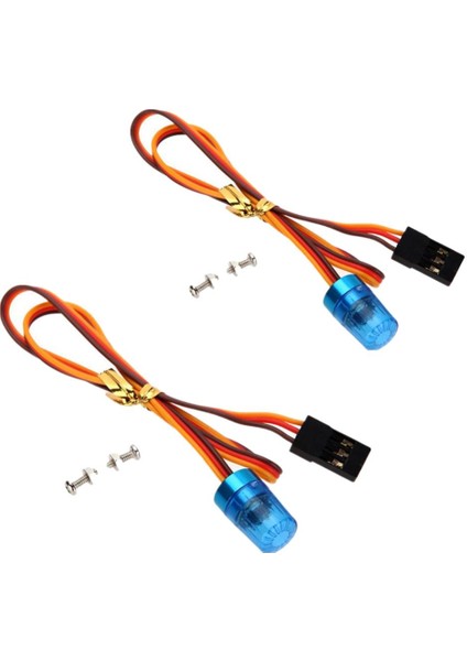 Rc Flaş Işığı Döndürme LED Rc Kamyonu Buggy Paletli Parçalar Mavi (Yurt Dışından)