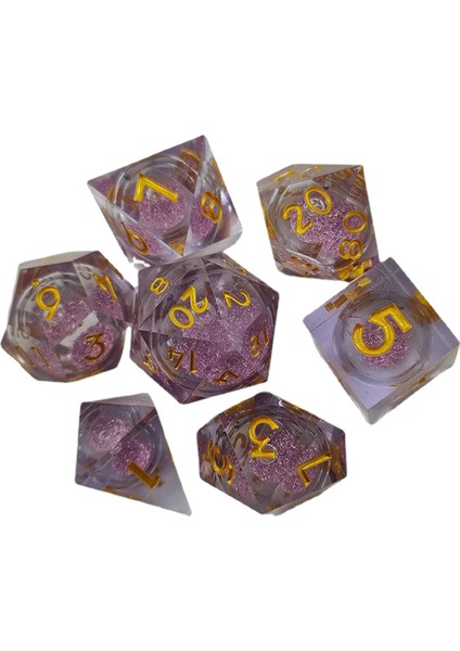 7pcs Akrilik Çok Taraflı Dnd Rol Oynama Masası Oyunu (Yurt Dışından)