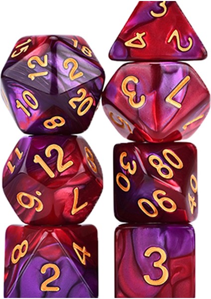 70 Adet Polehedral Set Depolama Çantası ile Tahta Oyun Stili Için Çift Renk (Yurt Dışından)