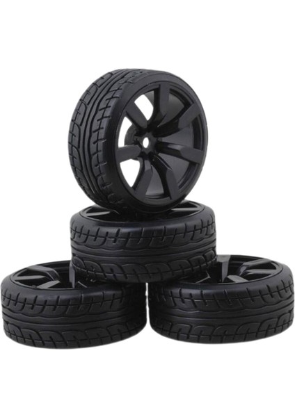4x Rc Araç Kauçuk Lastikleri 1/10 Ölçekli Rc Yarış Araç Parçaları Için Dayanıklı Aşınma (Yurt Dışından)
