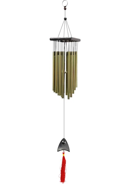 Bronz Rüzgar Çanları Asılı Dekorasyon Hediyesi Arka Bahçe Için Windchime (Yurt Dışından)