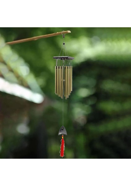 Bronz Rüzgar Çanları Asılı Dekorasyon Hediyesi Arka Bahçe Için Windchime (Yurt Dışından)