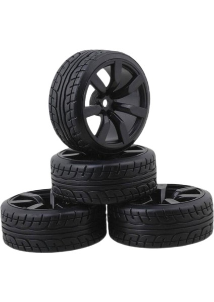 4x Rc Araç Kauçuk Lastikleri 1/10 Ölçekli Rc Yarış Araç Parçaları Için Dayanıklı Aşınma (Yurt Dışından)