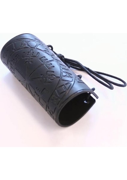 Nordic Deri Kol Bracers Wristband Punk Bracer Cosplay Ortaçağ Etkinlikleri Siyah (Yurt Dışından) indirimleri