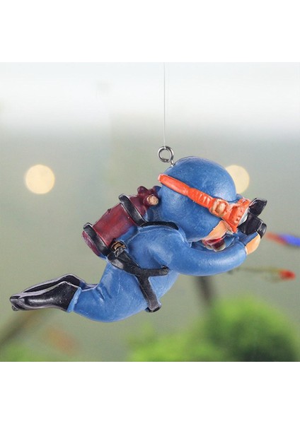 Minyatür Diver Action Figür Macera Akvaryum Dekorasyon Fotoğrafı Mavi 6x3.5cm Için Mini Yüzücü (Yurt Dışından) fırsatları
