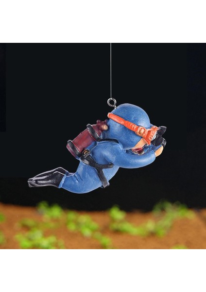Minyatür Diver Action Figür Macera Akvaryum Dekorasyon Fotoğrafı Mavi 6x3.5cm Için Mini Yüzücü (Yurt Dışından) indirimleri