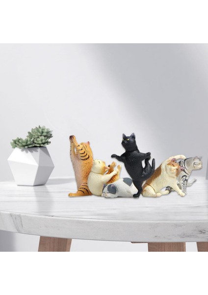 6x Karikatür Pvc Figürleri Multi Için Minyatür Figürinler Heykelleri (Yurt Dışından)