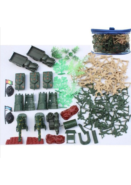 88PCS 6cm Erkekler Askerler Tank Miliatries Set Oyuncak Figürleri Model Oyun Seti (Yurt Dışından)