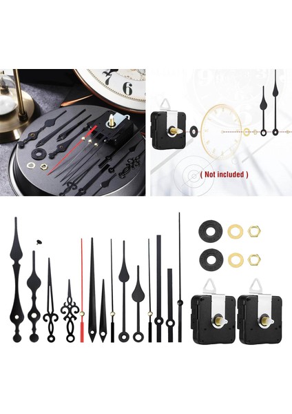 Metal Saat Hareket Mekanizması Motor Değiştirme Sessiz Eller Aracı 13MM Şaft Uzunluğu (Yurt Dışından) fiyatları