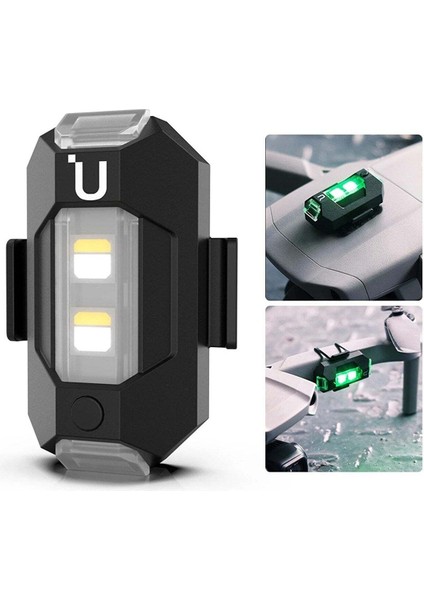 Motosiklet Bisiklet Drone Iha 7 Renk Harekete Duyarlı Şarzlı Mini Sinyal LED Çakar Uçak Kanadı Çakarı LED