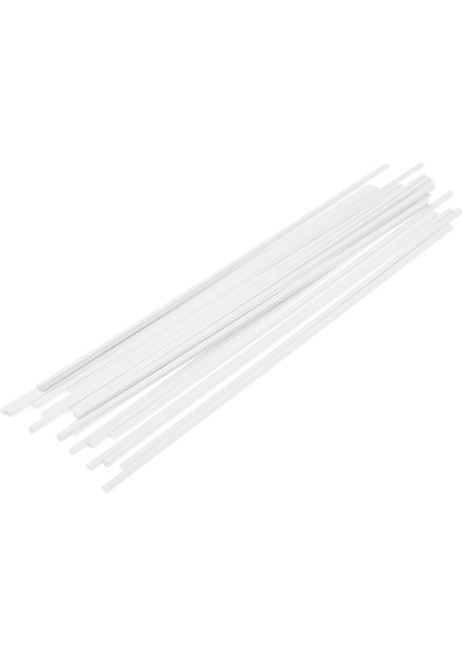 20X Abs Kare Çubuk Çubukları Beyaz 3X250MM Yapan Mimari Model (Yurt Dışından)