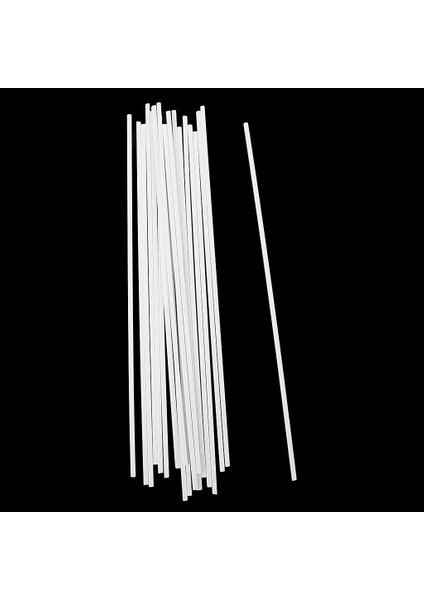 20X Abs Kare Çubuk Çubukları Beyaz 3X250MM Yapan Mimari Model (Yurt Dışından)