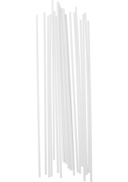 20X Abs Kare Çubuk Çubukları Beyaz 3X250MM Yapan Mimari Model (Yurt Dışından)