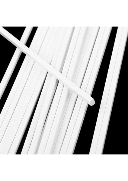 20X Abs Kare Çubuk Çubukları Beyaz 3X250MM Yapan Mimari Model (Yurt Dışından)