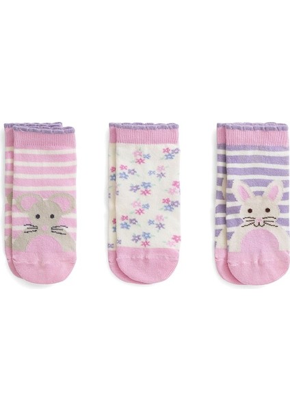 Mono Socks 3'lü Tavşan Model Çocuk Çorap