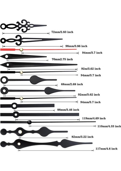 Metal Saat Hareket Mekanizması Motor Değiştirme Sessiz Eller Aracı 13MM Şaft Uzunluğu (Yurt Dışından) indirimleri