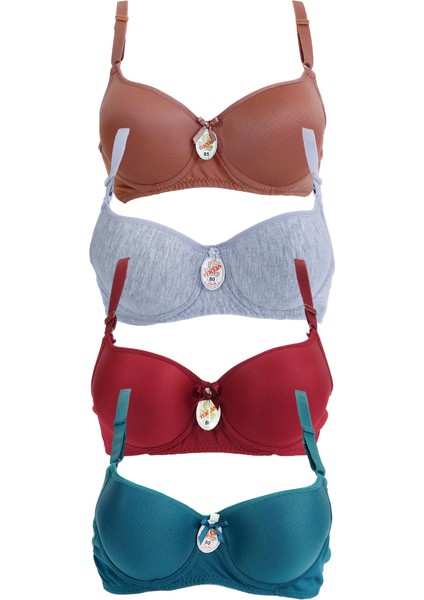 Tektaş Kadın Balenli Dolgulu 4'lü Sütyen