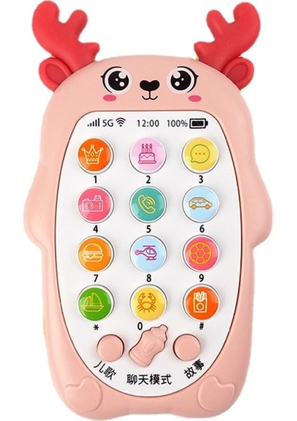 Çocuklar Için Eğitici Oyuncak Telefon - Pembe