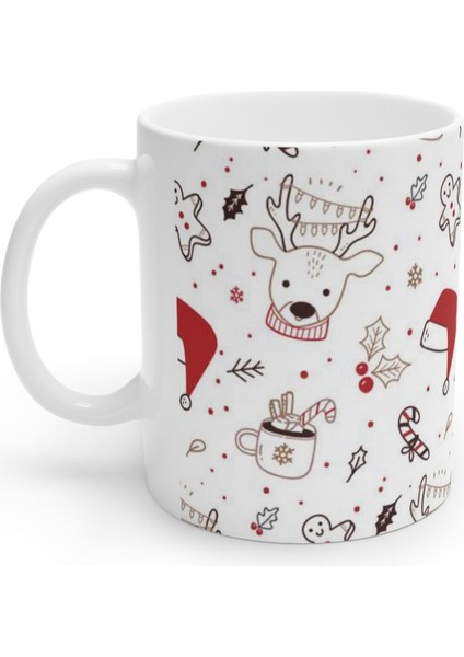 Noel Yılbaşı Figürlü Merry Christmas Kupa Bardak Mug