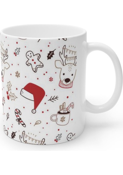 Noel Yılbaşı Figürlü Merry Christmas Kupa Bardak Mug