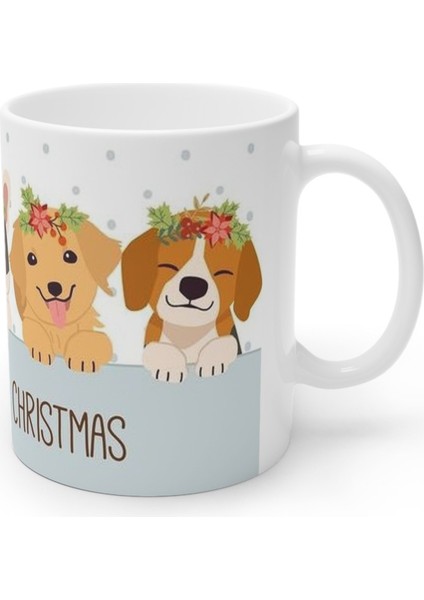 Noel Yılbaşı Mutlu Köpekler Happy Dogs Merry Christmas Kupa Bardak Mug modelleri