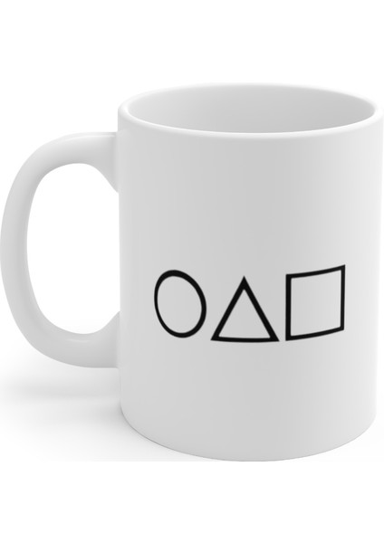 Squid Game Küçük Beyaz Kartvizit Mug Kupa