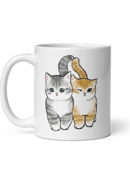 Aşk Kediler Love Cats Kupa Bardak Mug