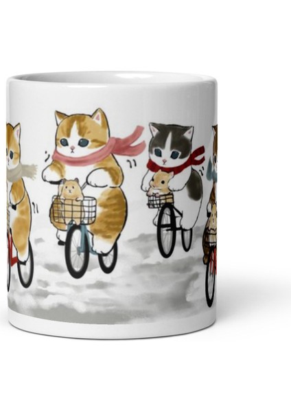 Bisikletli Kediler Bicycle Cats Kupa Bardak Mug fiyatları