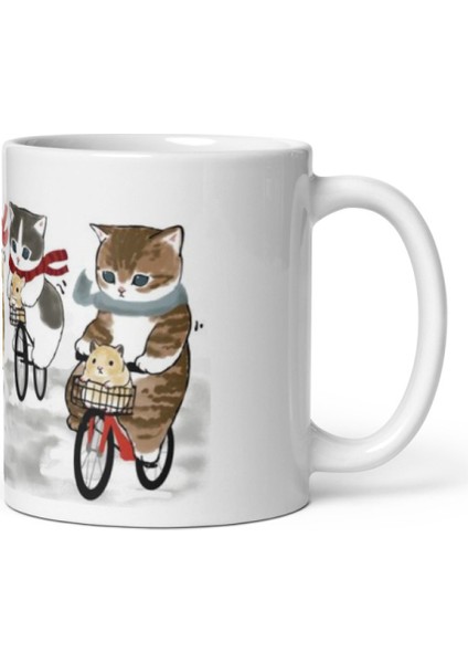 Bisikletli Kediler Bicycle Cats Kupa Bardak Mug modelleri