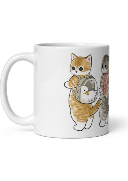 Hayvan Çantalı Kediler Animal Bag Cats Kupa Bardak Mug